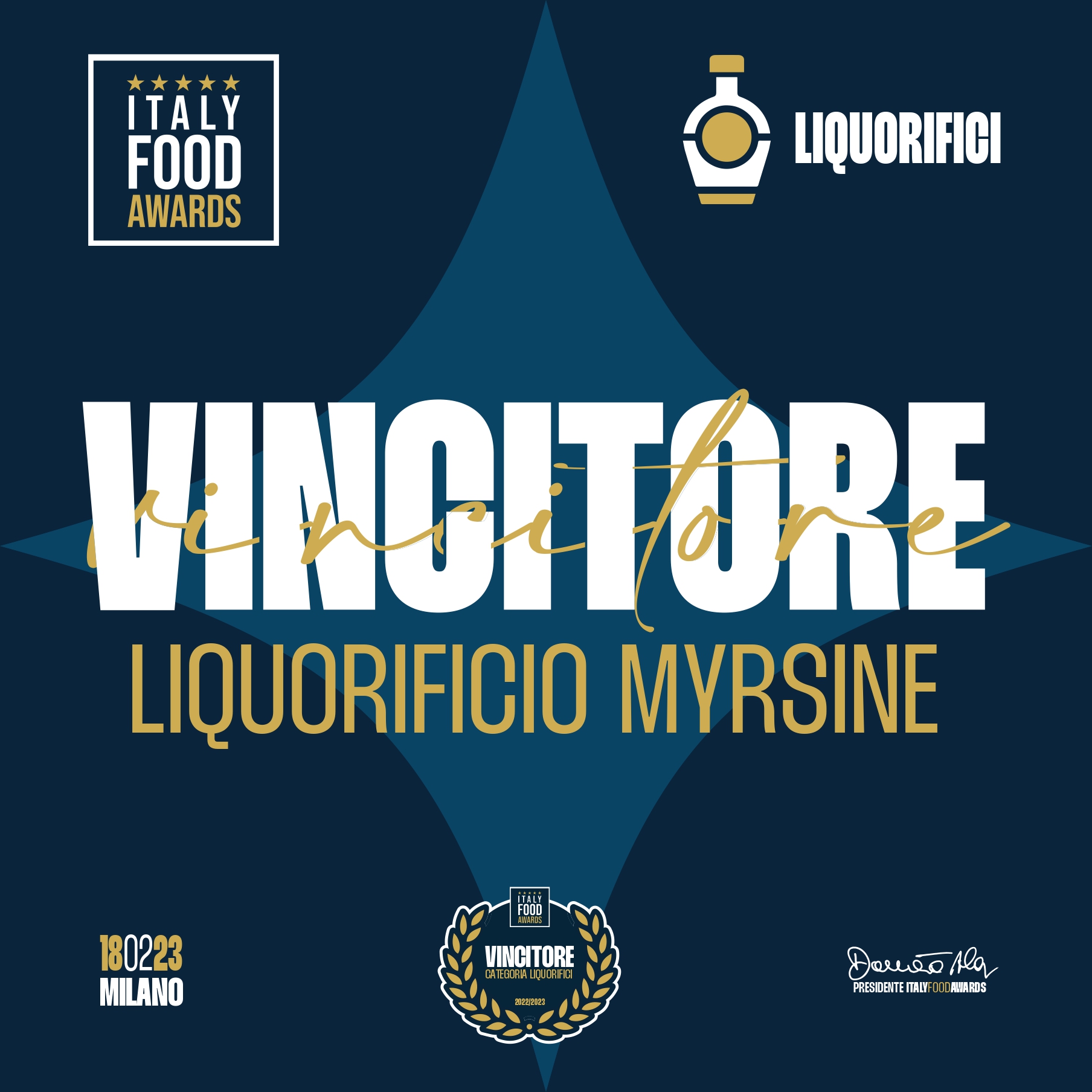 Il miglior liquorificio d’Italia: il premio va a Myrsine Liquori
